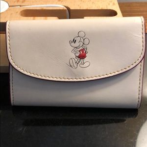Coach Mickey Mouse 6 Key Holder in White